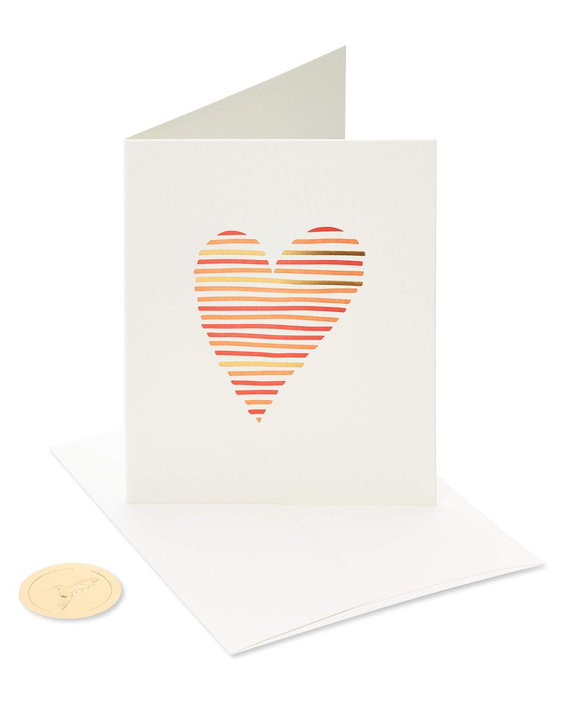 Papyrus Blank Romantic Card, Anniversary, Friendship (Heart) - Image 4
